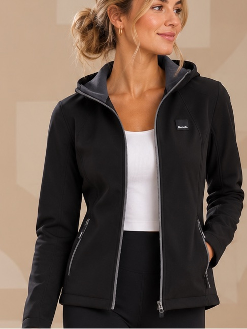 🖤MAKE OFFER🖤 NWT Bench Black Fleece Lined Hoodie Athleisure Outdoor SX MED